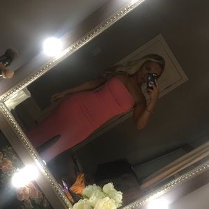 Lulu’s Pink Strapless Dress